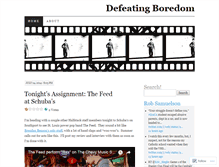 Tablet Screenshot of defeatingboredom.com